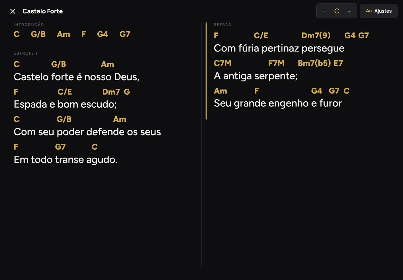 O modo palco em páginas no tablet deitado